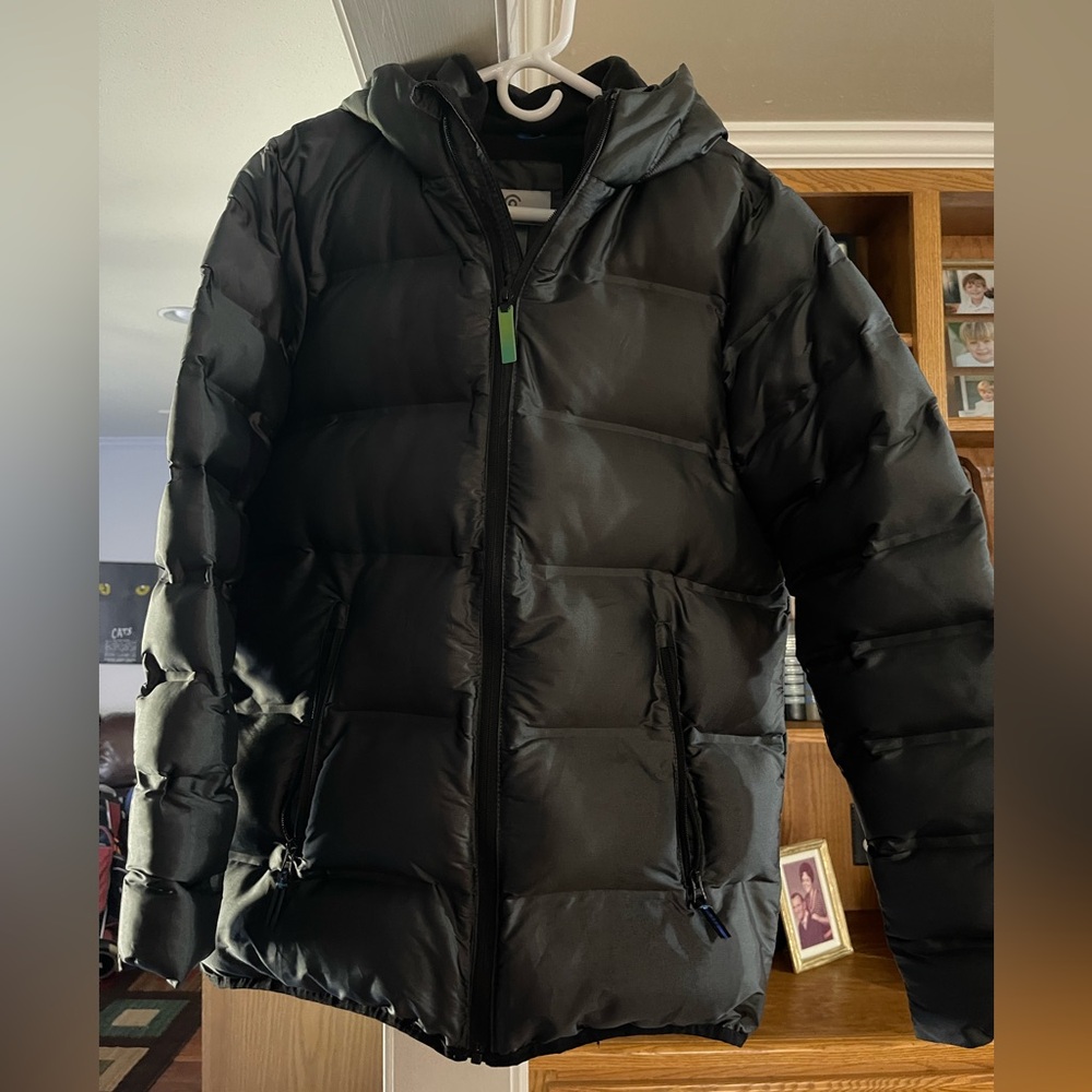 Boys Champion Puffer Jacket, dark Green